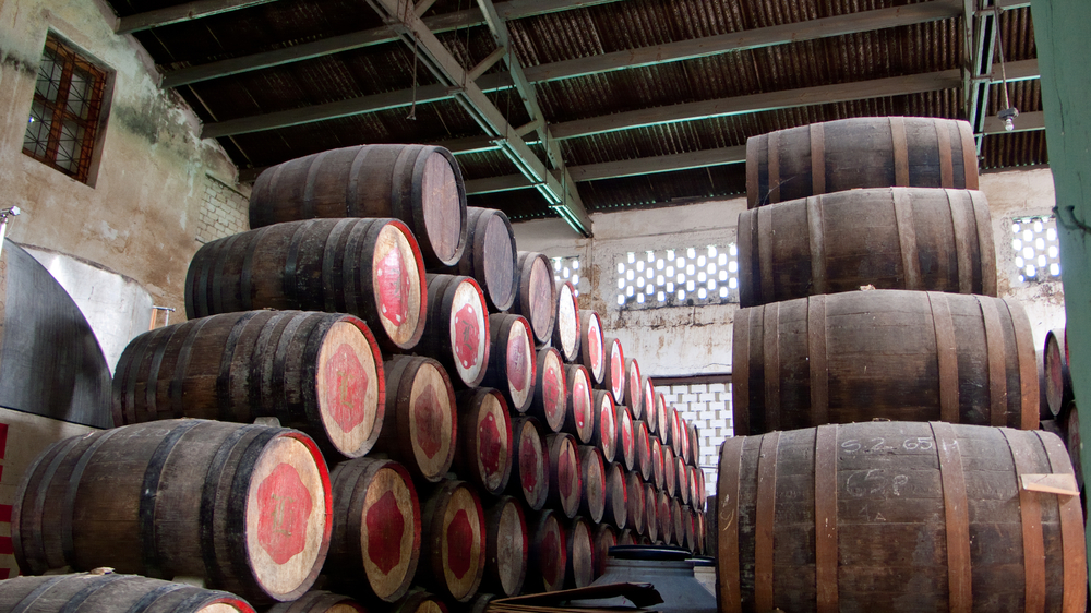 Barrels,For,Rum,Stacked,In,The,Cellar,,Havana,,Cuba