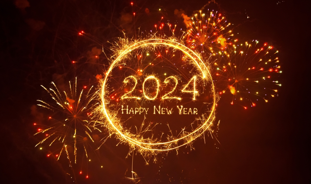 Happy,New,Year,2024.,Beautiful,New,Year,Congratulations.,Creative,Holiday