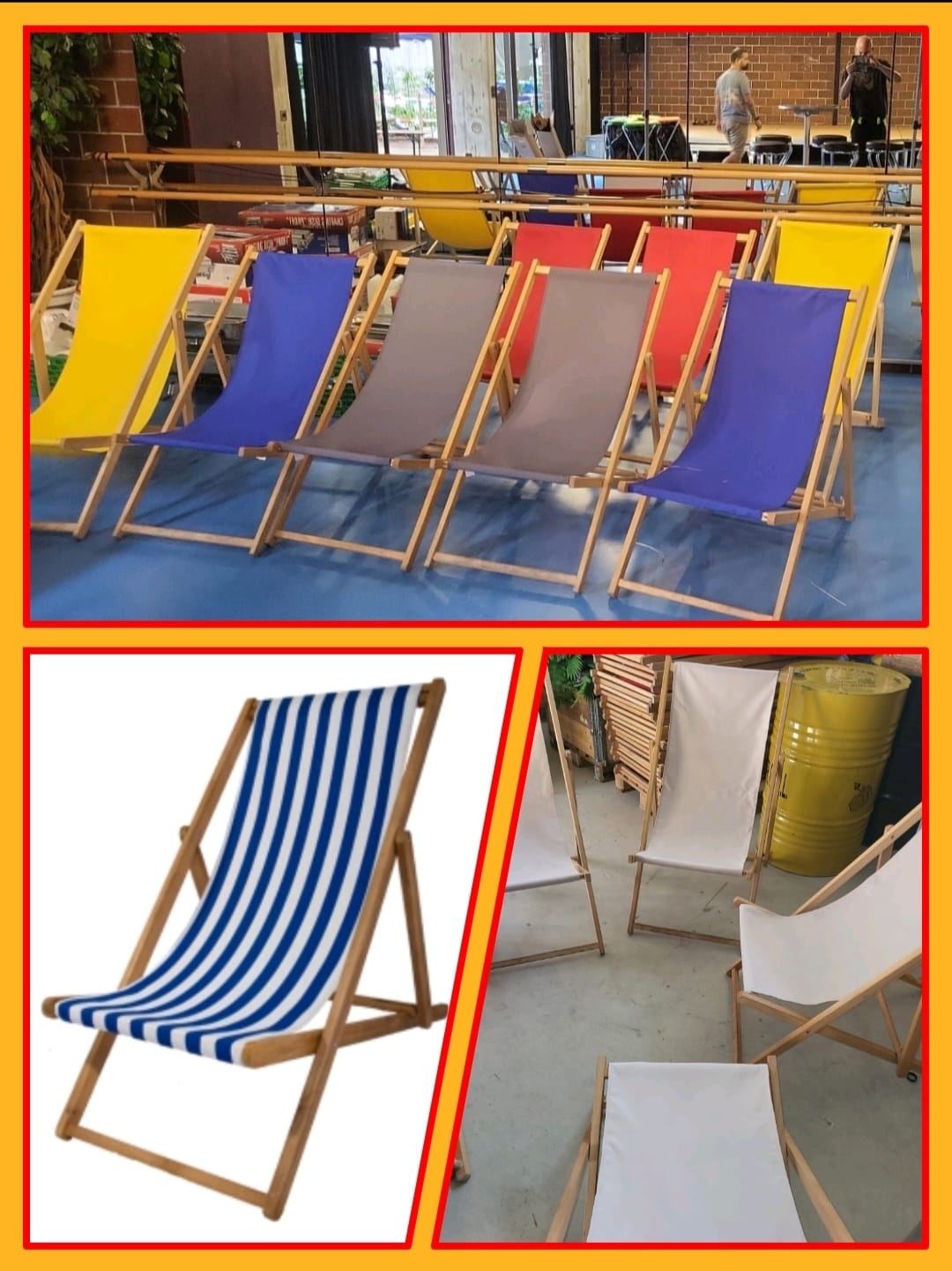 Entspanntes Event mit Liegestühlen