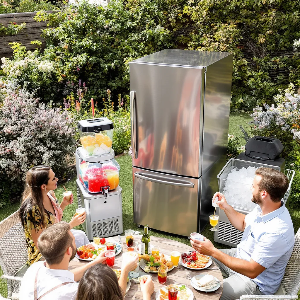 Kühlschrank und Eiswürfelmaschine mieten