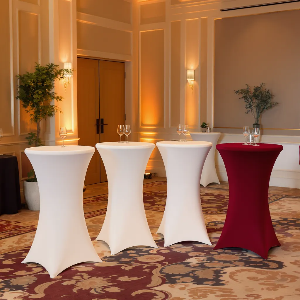 Stehtischhussen mieten mit 100 % WIR 