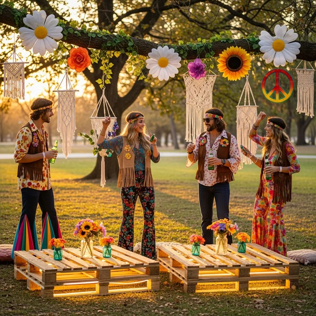 Flowerpower Dekoration mieten Farbenfrohe Akzente für Ihre Events. Flowerpower Dekoration mieten: Farbenfrohe Akzente für Ihre Events