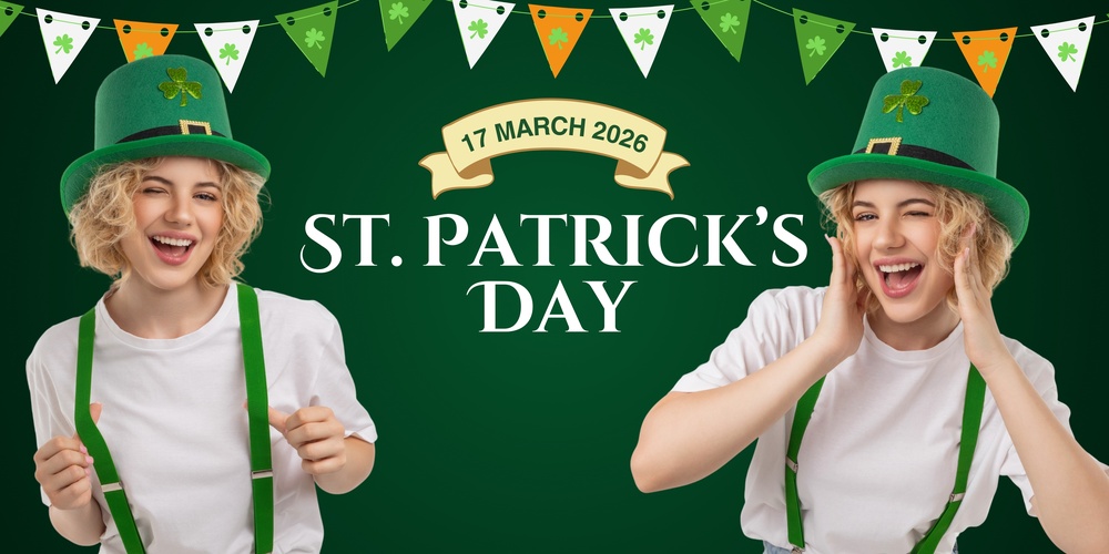 Junge feiert St. Patrick's Day. St Patricks Day Celebration organisieren mit openairbar.ch