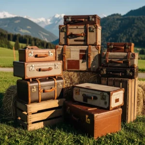 Alte Koffer mieten für Hochzeiten