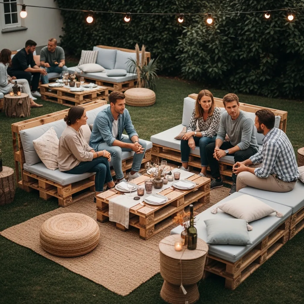 Paletten Lounge mieten – Stilvolle Möbel für Events