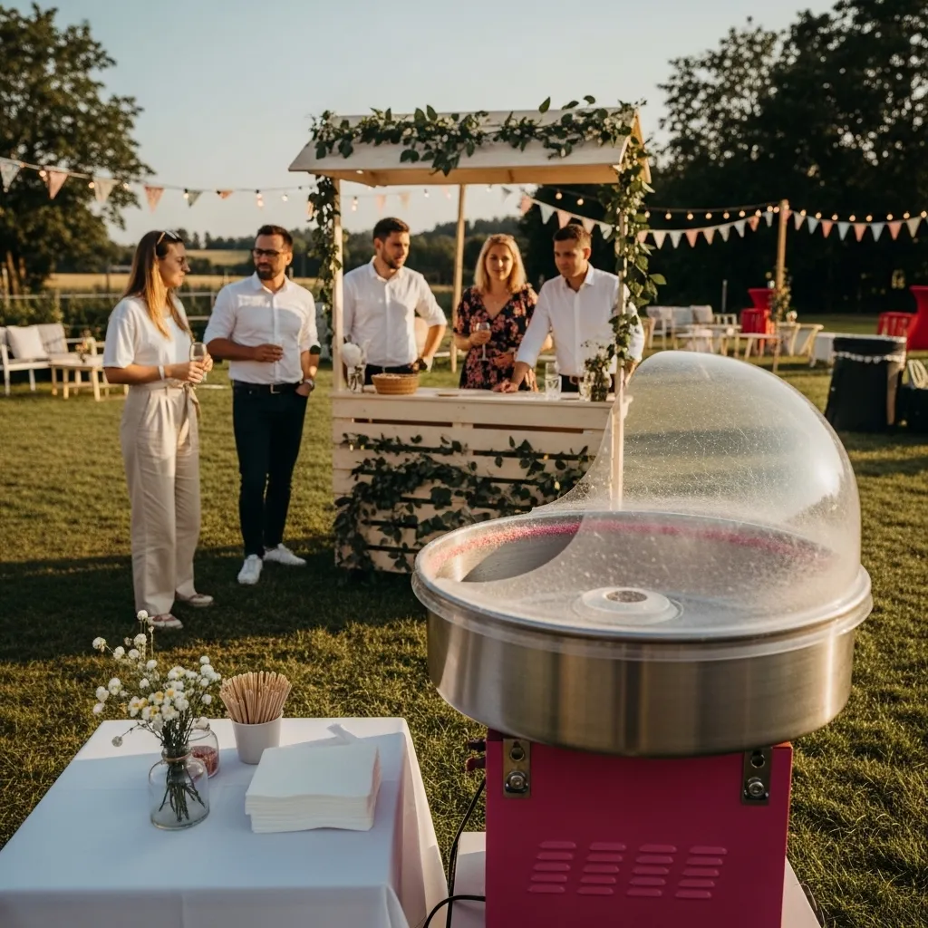 Zuckerwattemaschine mieten Festival für Openairs