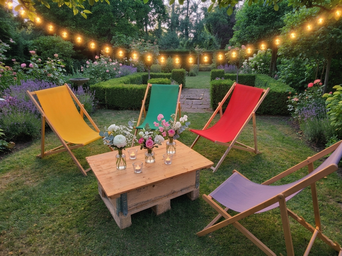 Hochzeitsapero: Liegestühle für Hochzeit & Apéro