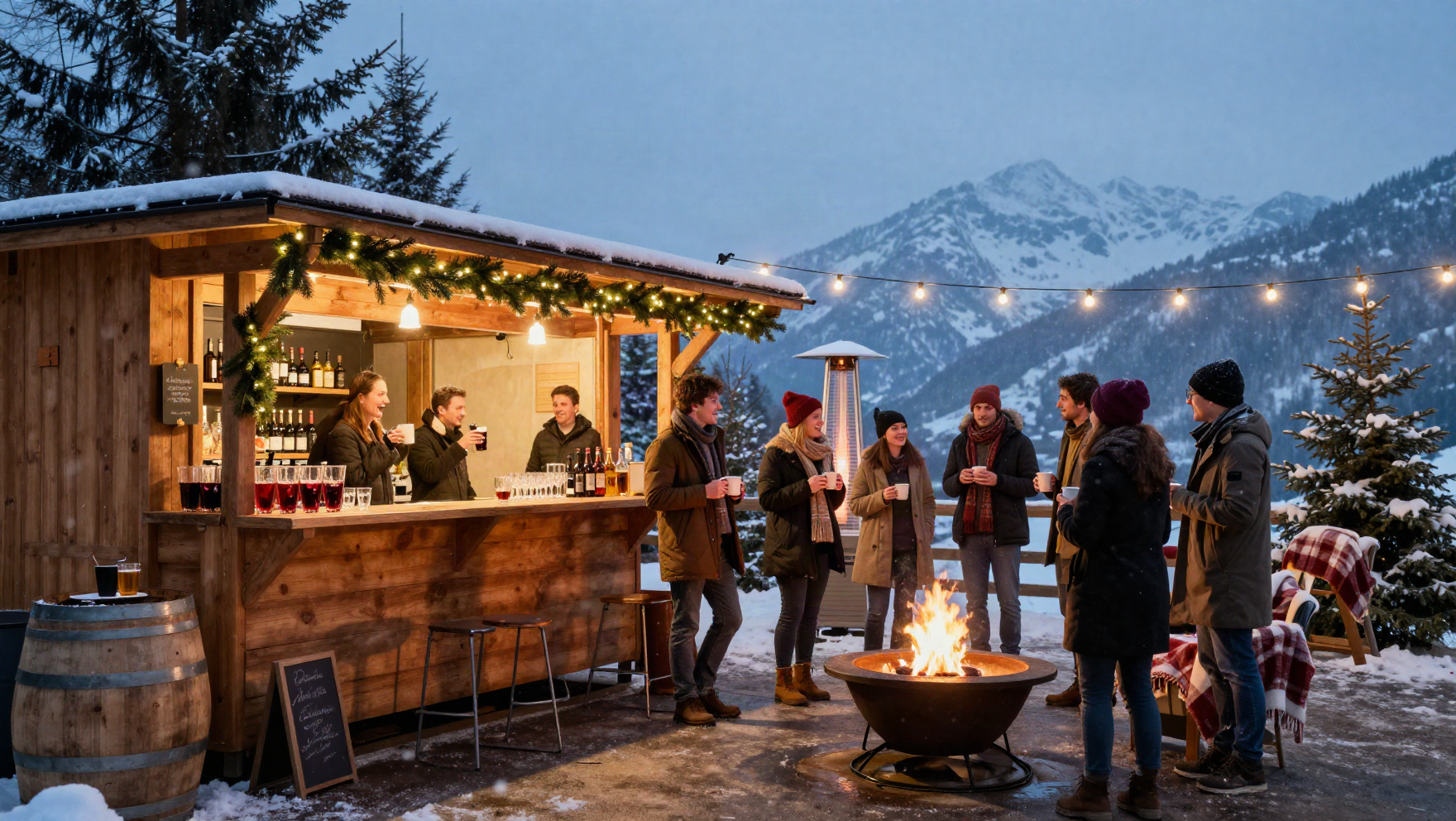 Firmenweihnachtsfeier Outdoor – Bar mieten fürs Team