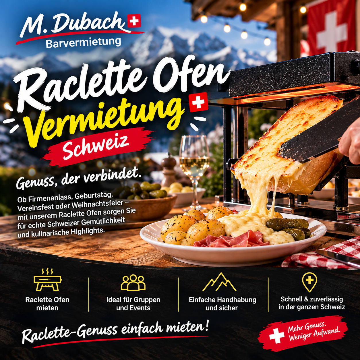 Kulinarik Schweiz: Raclette, Rösti, Fondue
