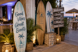 Surfbrett Dekoration für Events: Stil und Einsatz