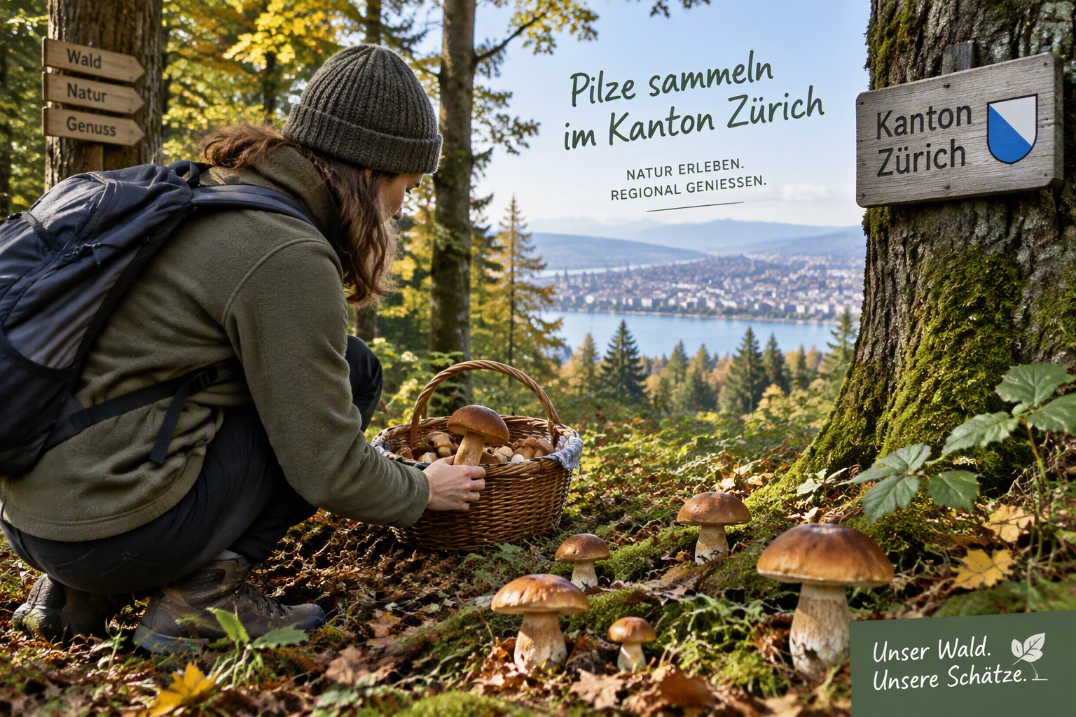Pilze sammeln im Kanton Zürich