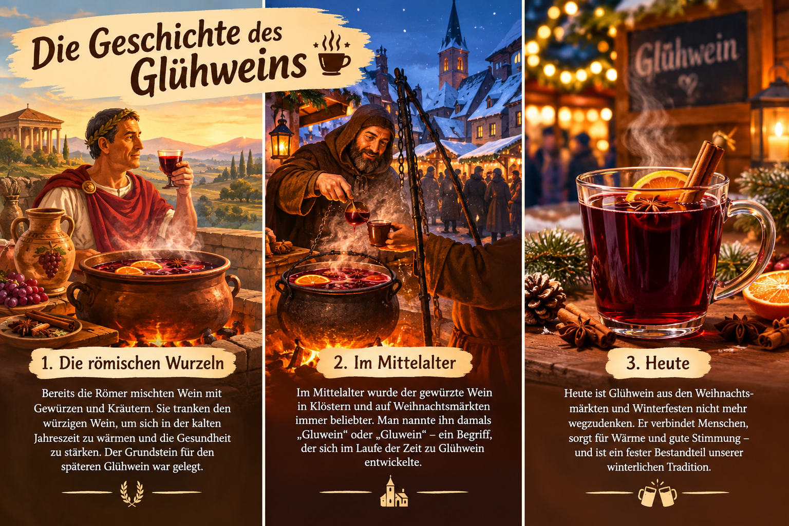 Die Geschichte des Glühweins